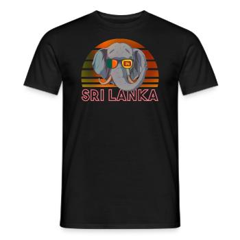 Sri Lanka - Männer T-Shirt - Schwarz - Vorne - AI Model Male 178 light (178cm)