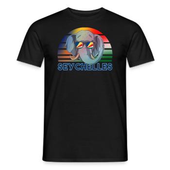 Seychelles - Men's T-Shirt - black - Front - AI Model Male 178 light (178cm)