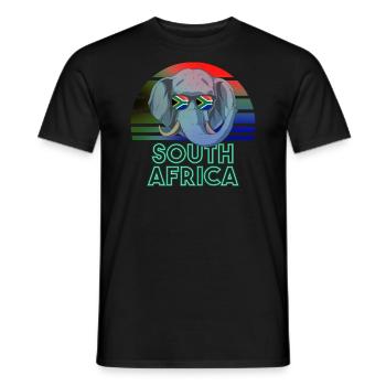 Afrique du Sud - T-shirt homme - noir - Devant - AI Model Male 178 light (178cm)
