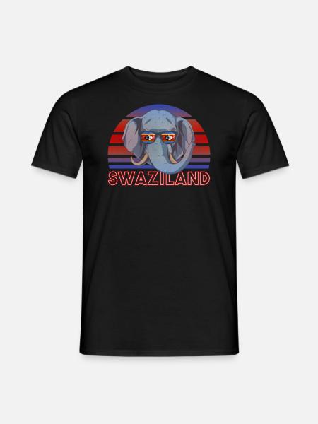 Swasiland - Männer T-Shirt - Schwarz