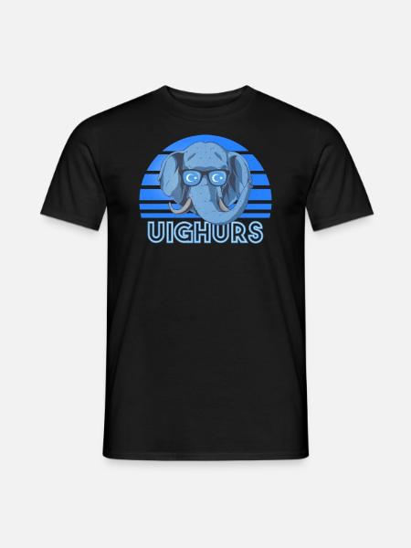 Uiguren - Männer T-Shirt - Schwarz