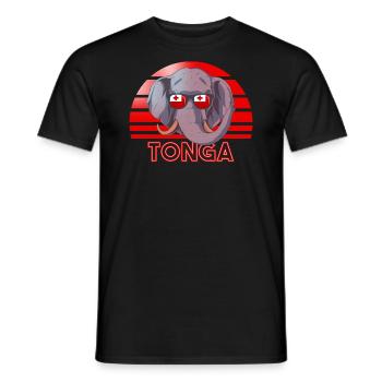 Tonga - T-shirt homme - noir - Devant - AI Model Male 178 light (178cm)