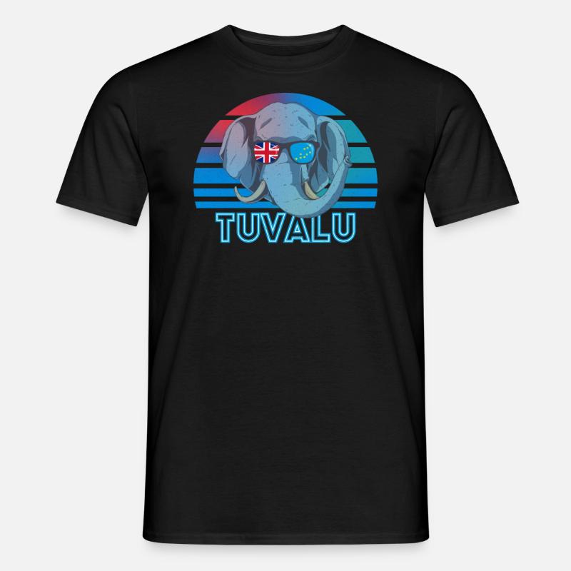 Tuvalu - Männer T-Shirt - Schwarz