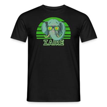Zaire - Männer T-Shirt - Schwarz - Vorne - AI Model Male 178 light (178cm)