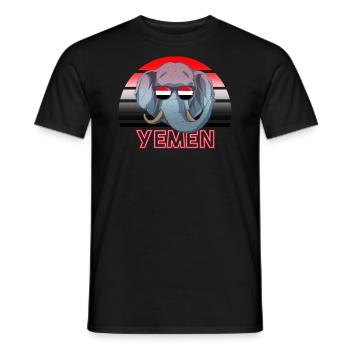 Jemen - Männer T-Shirt - Schwarz - Vorne - AI Model Male 178 light (178cm)