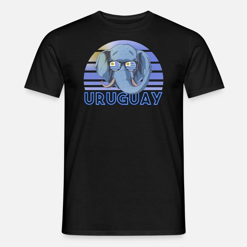 Uruguay - Männer T-Shirt - Schwarz