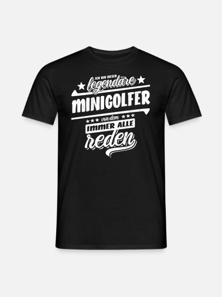 Ich bin dieser legendäre Minigolfer - Spruch - Männer T-Shirt - Schwarz