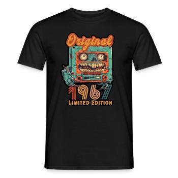Original 1967 Limited Edition Cassette Birthday - Men's T-Shirt - black - Front - AI Model Male 178 light (178cm)