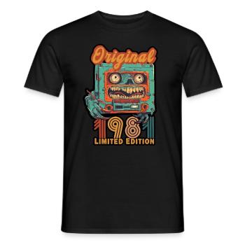 Limited Edition 1981 Cassette Vintage Birthday - Men's T-Shirt - black - Front - AI Model Male 178 light (178cm)