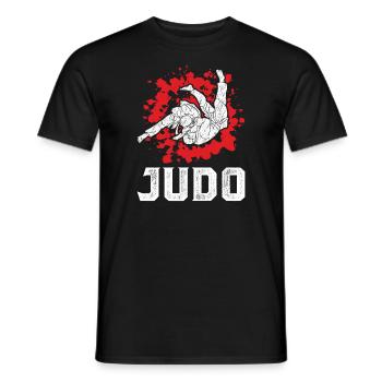 judo - Men's T-Shirt - black - Front - AI Model Male 178 light (178cm)