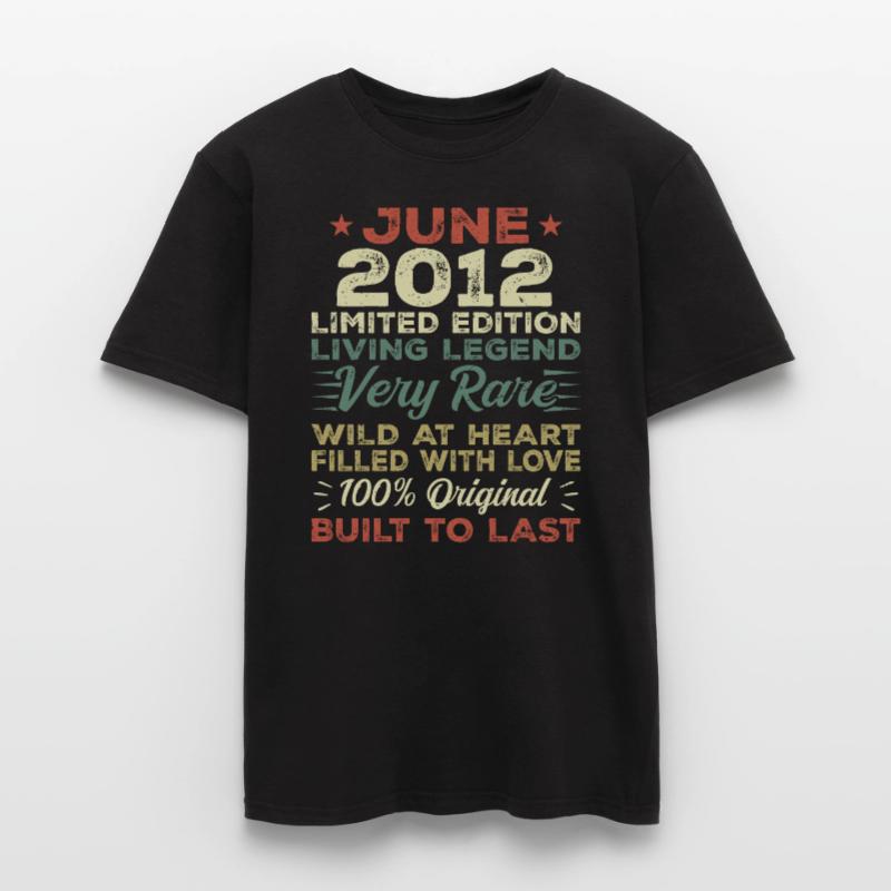 Juni 2012 Geburtstag Juni 2012 Geschenk Juni 2012 Männer T-Shirt