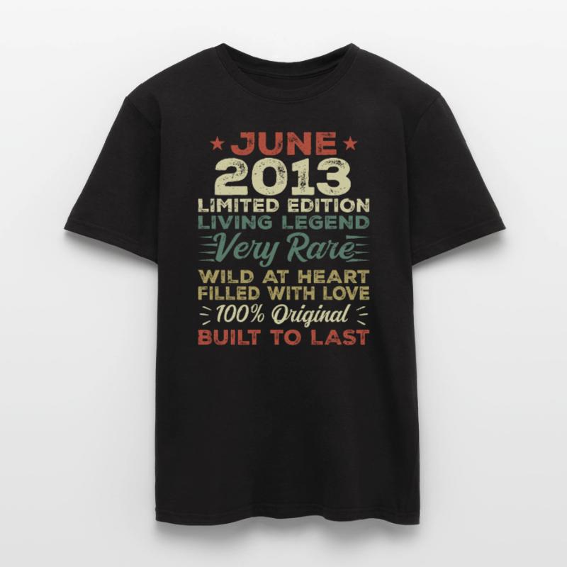Juni 2013 Geburtstag Juni 2013 Geschenk Juni 2013 Männer T-Shirt