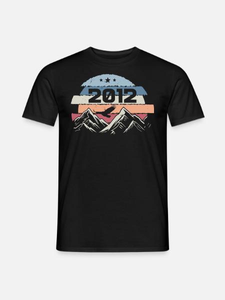 Original 2012 Jahrgang 2012 Geburtstag 2012 - Männer T-Shirt - Schwarz