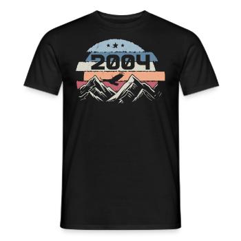 Original 2004 Jahrgang 2004 Geburtstag 2004 - Männer T-Shirt - Schwarz - Vorne - AI Model Male 178 light (178cm)
