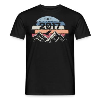 Original 2017 Millésime 2017 Anniversaire 2017 - T-shirt homme - noir - Devant - AI Model Male 178 light (178cm)