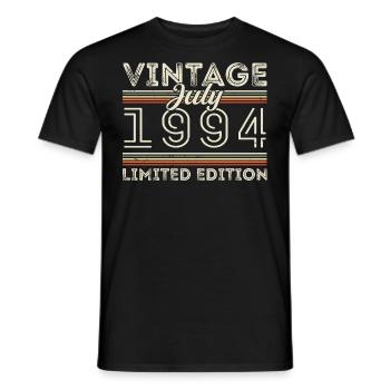 Juli 1994 Juli Geburtstagsgeschenk Juli 1994 - Männer T-Shirt - Schwarz - Vorne - AI Model Male 178 light (178cm)