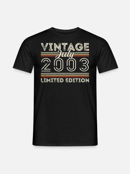 July 2003 July Birthday Gift July 2003 - Men's T-Shirt - black