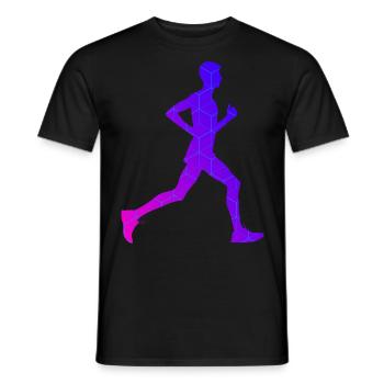 Course à pied Femme Jogging Jogging Homme - T-shirt homme - noir - Devant - AI Model Male 178 light (178cm)