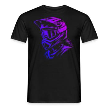 Mountain Bike Mountain Bikers Women Men Cycling - Men's T-Shirt - black - Front - AI Model Male 178 light (178cm)