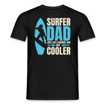 surfer Dad Like A Regular Dad But Cooler - T-shirt homme - noir - Devant - AI Model Male 178 light (178cm)
