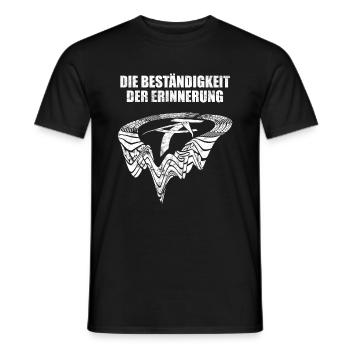 DDR Wappen, Die Beständigkeit der Erinnerung, Ossi - Männer T-Shirt - Schwarz - Vorne - AI Model Male 178 light (178cm)