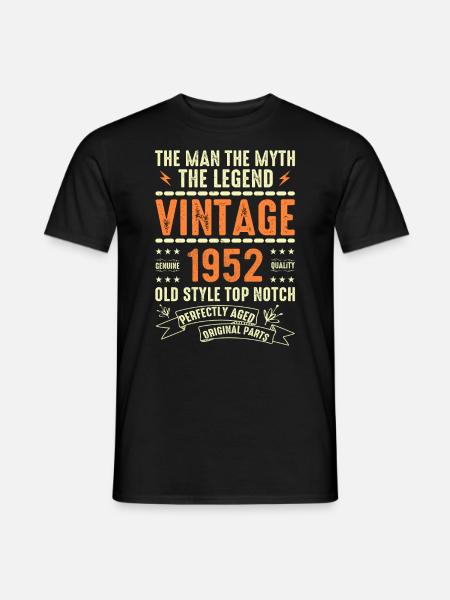 1952 Vuosijuhla Vuosikerta 1952 Vuosikerta 1952 - Miesten T-paita - musta