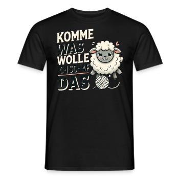 Allez, qu’est-ce que je veux des moutons qui - T-shirt homme - noir - Devant - AI Model Male 178 light (178cm)