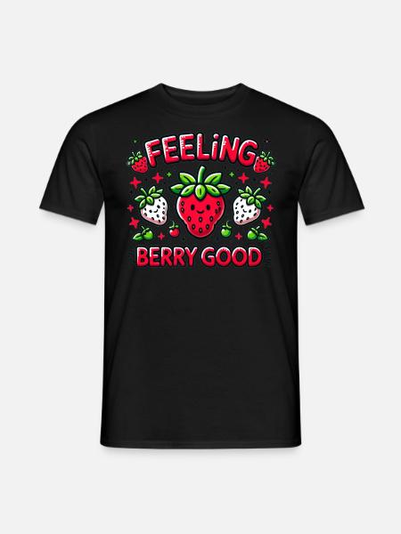 Feeling Berry Good - Men's T-Shirt - black