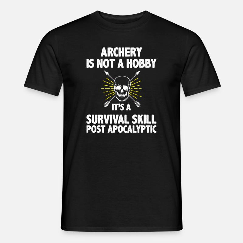 Bogenschießen Bogenschütze - Männer T-Shirt - Schwarz