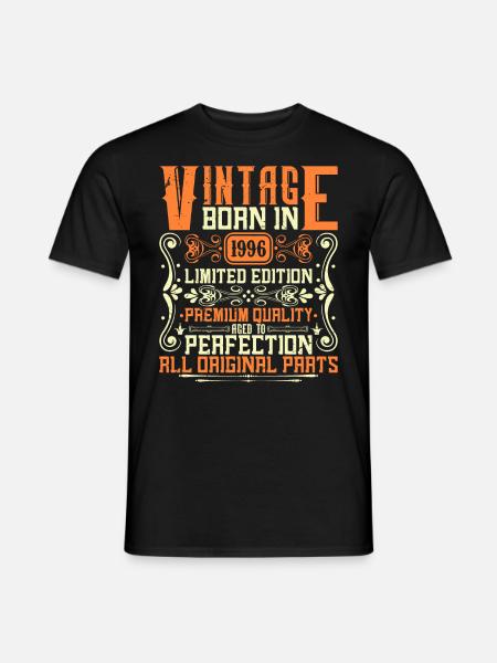 1996 Jahrgang 1996 - Baujahr 1996 Geburtstag 1996 - Mænd T-shirt - sort