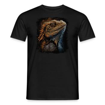 Bartagame Kleiner Drachen - Männer T-Shirt - Schwarz - Vorne - AI Model Male 178 light (178cm)