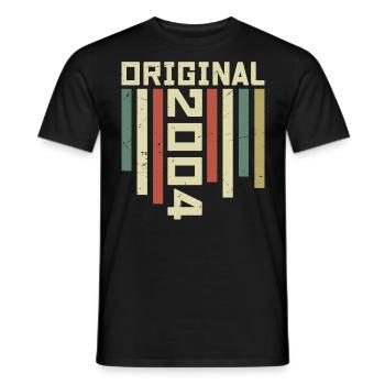 2004 Retro Geschenk 2004 20 Jahre Jubiläum Geschenk - Männer T-Shirt - Schwarz - Vorne - AI Model Male 178 light (178cm)