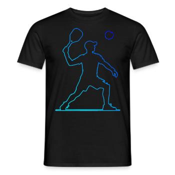 Racquetball Women's Men's Racquetball Games - Men's T-Shirt - black - Front - AI Model Male 178 light (178cm)