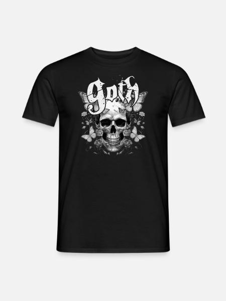 Crâne gothique - T-shirt homme - noir