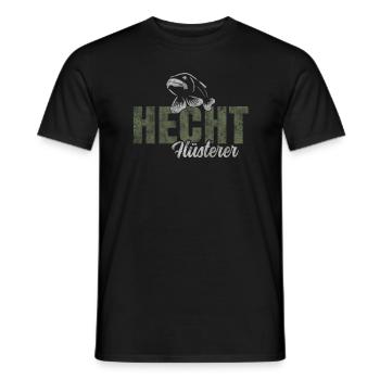 Hecht Angeln - Männer T-Shirt - Schwarz - Vorne - AI Model Male 178 light (178cm)