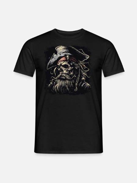 Pirate Skull - Men's T-Shirt - black
