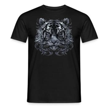 Tiger - Männer T-Shirt - Schwarz - Vorne - AI Model Male 178 light (178cm)