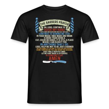Barber Haircutter - Men's T-Shirt - black - Front - AI Model Male 178 light (178cm)