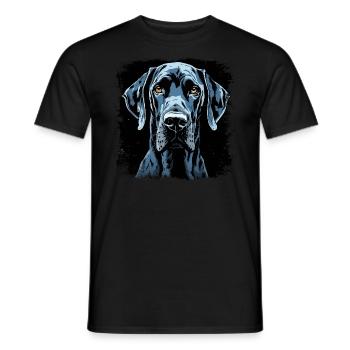 Great Dane - Men's T-Shirt - black - Front - AI Model Male 178 light (178cm)