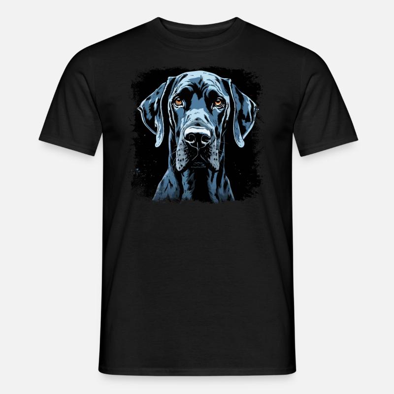 Deutsche Dogge - Männer T-Shirt - Schwarz