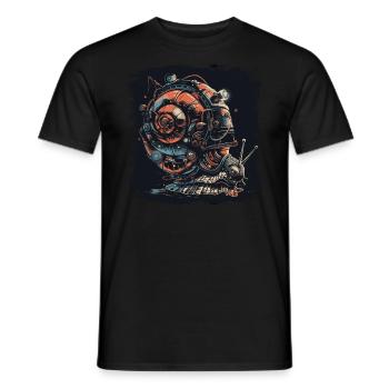 Crinchy Schnecke - Männer T-Shirt - Schwarz - Vorne - AI Model Male 178 light (178cm)