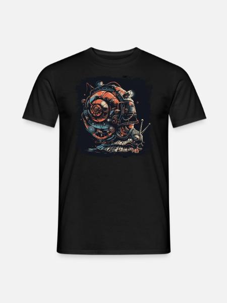 Crinchy Snail - Men's T-Shirt - black