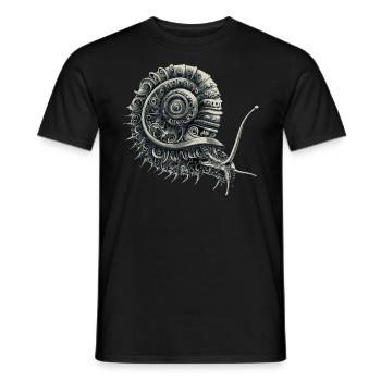 Crinchy Schnecke - Männer T-Shirt - Schwarz - Vorne - AI Model Male 178 light (178cm)