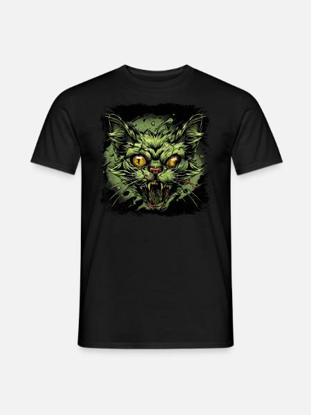Zombie Cat - Men's T-Shirt - black