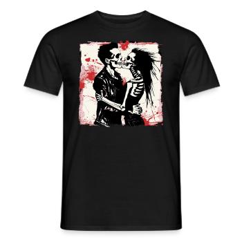 Ewige Rock'n Roll Liebe - Männer T-Shirt - Schwarz - Vorne - AI Model Male 178 light (178cm)