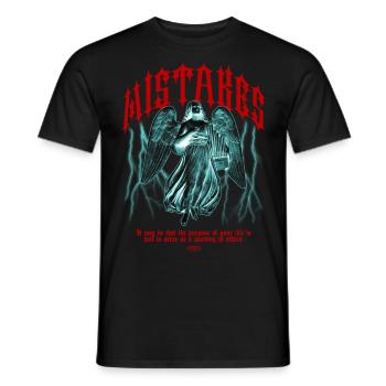 Angel of Mistake - Men's T-Shirt - black - Front - AI Model Male 178 light (178cm)