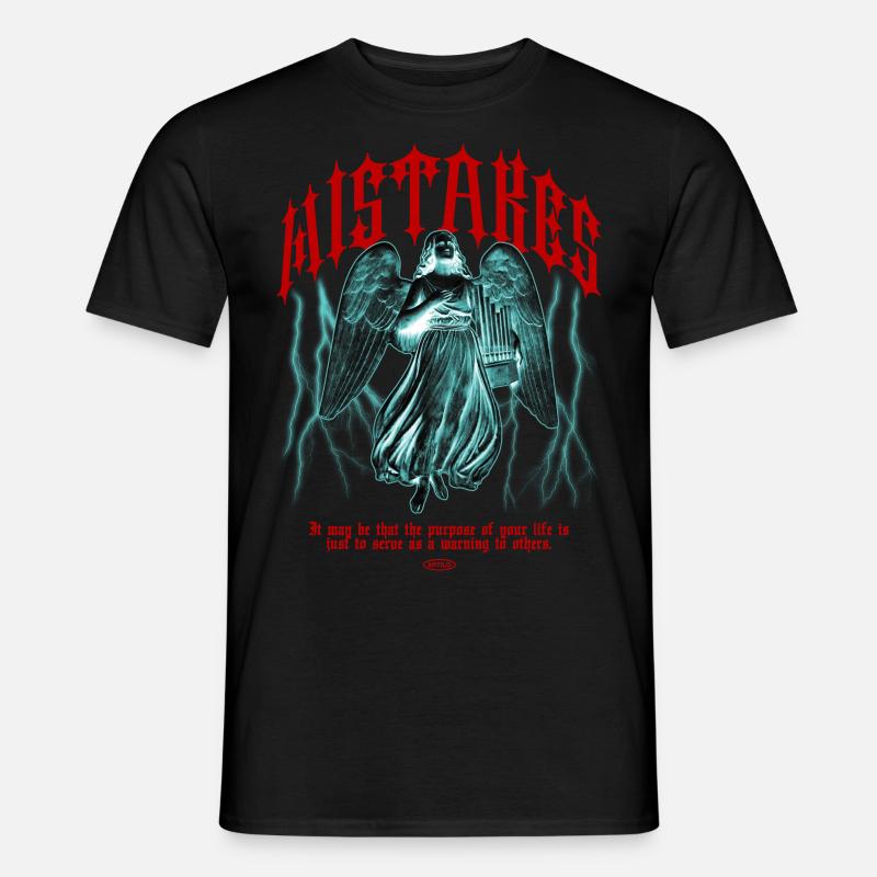 Engel des Irrtums - Männer T-Shirt - Schwarz