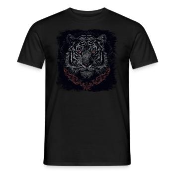Tigre - T-shirt homme - noir - Devant - AI Model Male 178 light (178cm)