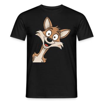 Fox Head Costume Foxes Fox - Men's T-Shirt - black - Front - AI Model Male 178 light (178cm)