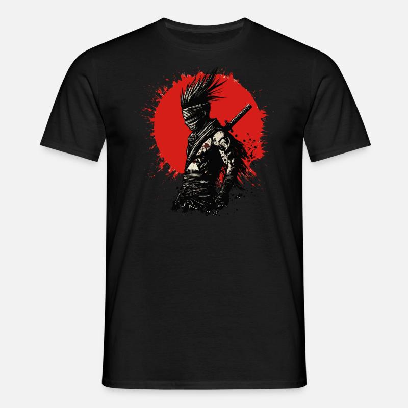 Fantasy ninja Punk - Men's T-Shirt - black